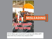 Viral video of Bihar Chief Minister Nitish Kumar being 'slapped in public' is not recent