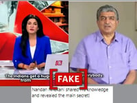 News anchor’s video with entrepreneur Nandan Nilekani promoting a trading app is a deepfake