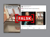 Nej, video viser ikke kong Frederik flage med det palæstinensiske flag