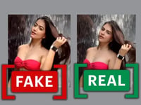 Video showing actor Rashmika Mandanna in a red bikini is a deepfake