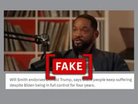 Deepfake video of actor Will Smith shared to claim he endorsed Donald Trump