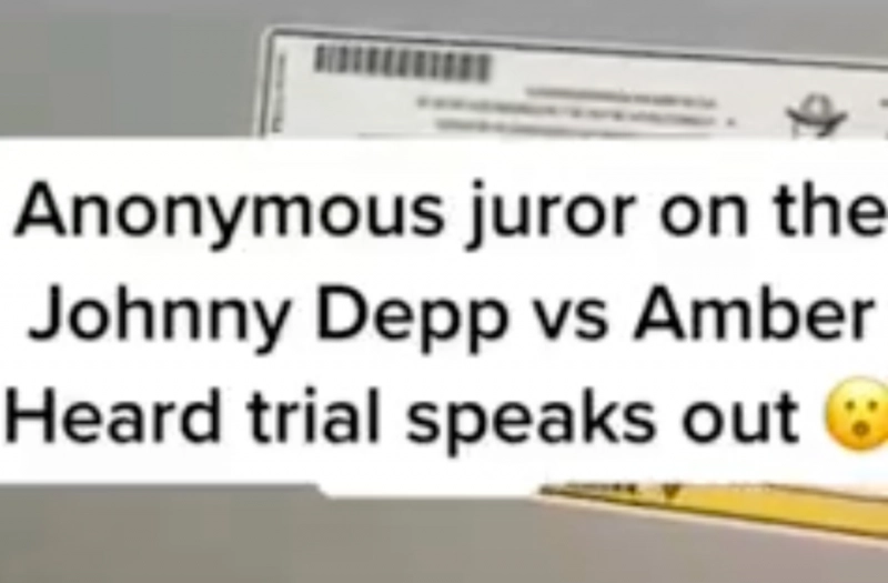 False: A juror in the Depp v. Heard case uploaded videos, sharing his account of the defamation trial.