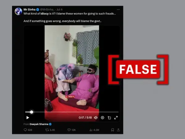 Scripted video of 'faith healer' from Bangladesh shared with false communal spin