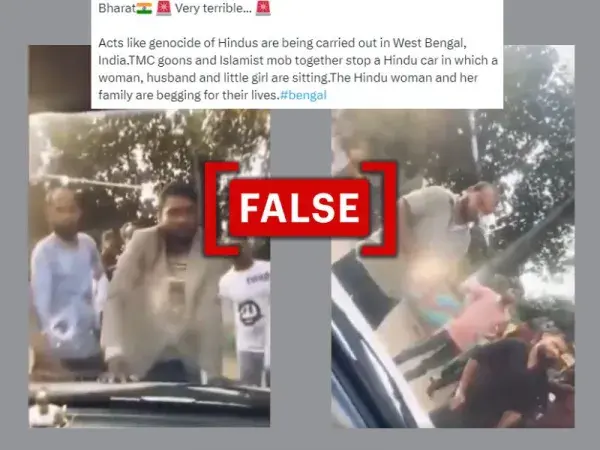 Clip from Bangladesh shared as ‘TMC goons & Islamist mob' attacking Hindus in West Bengal