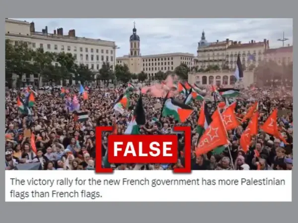 Old pro-Palestinian rally misinterpreted as 'victory rally' after 2024 French elections