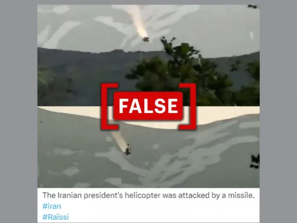 Video from Turkey falsely shared to claim Iran President's helicopter was 'shot down'