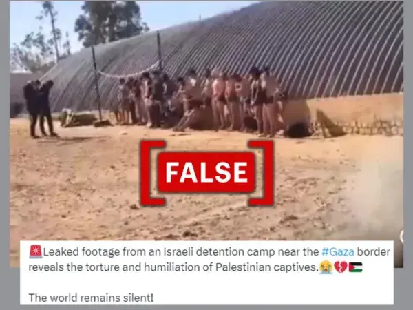 Video from Libya incorrectly shared as 'leaked footage from Israeli detention camp'