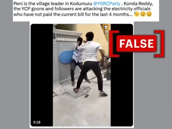 No, video doesn't show YSRCP leader 'assaulting electricity department official' in Andhra