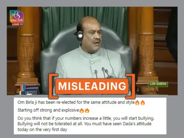 2022 video of Lok Sabha Speaker Om Birla shared as recent