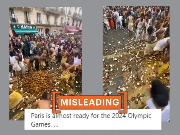 Old visuals of Ganesh festival celebrations in Paris falsely linked to 2024 Olympics