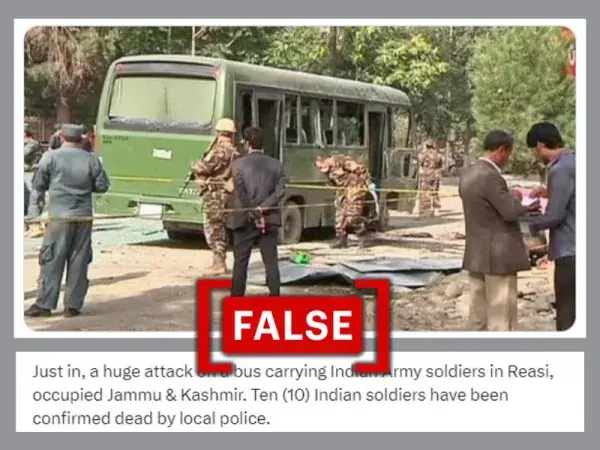 2014 image from Kabul used to claim '10 Indian soldiers' were killed in Reasi bus attack