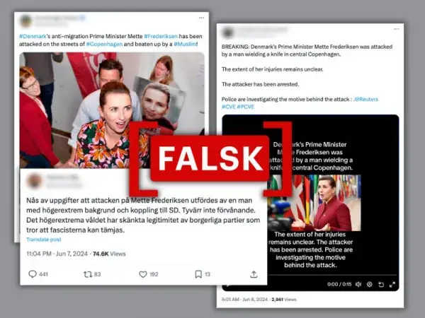 Sigtet i overfald på Mette Frederiksen er polsk statsborger, ikke muslimsk asylansøger