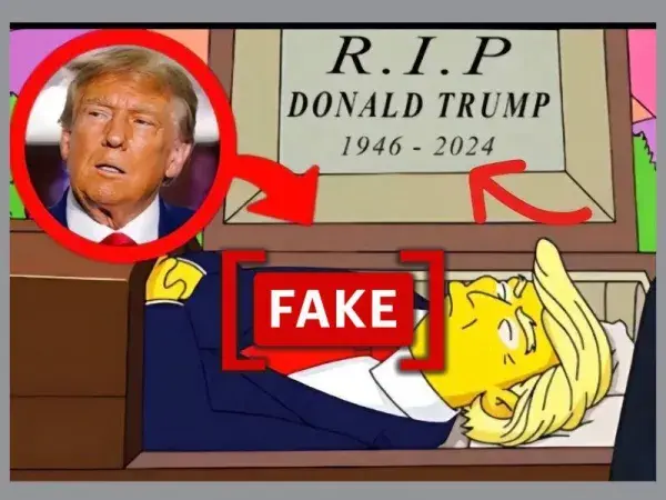 Fake image shared to claim The Simpsons predicted Trump assassination attempt