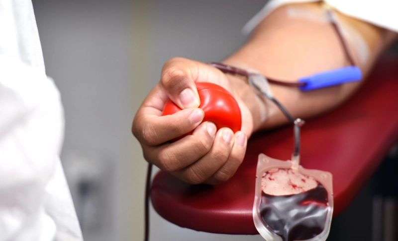 True: The U.K. government will ease the ban on gay and bisexual men donating blood.