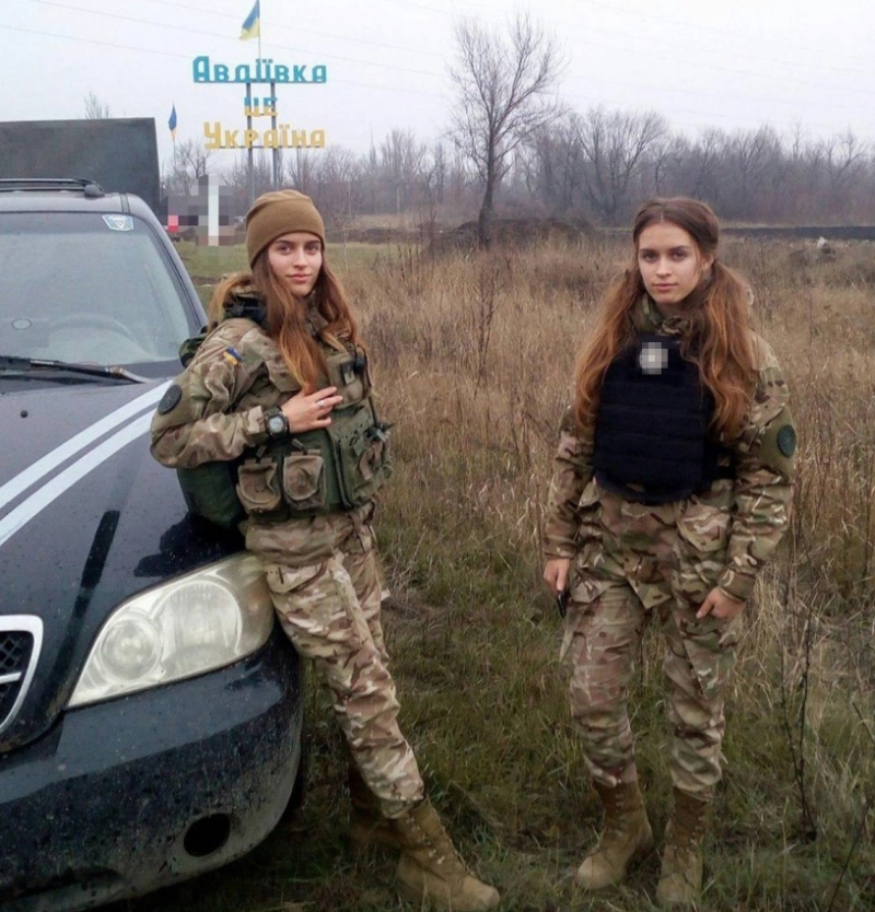 False: This is a recent image of female soldiers in Ukraine.