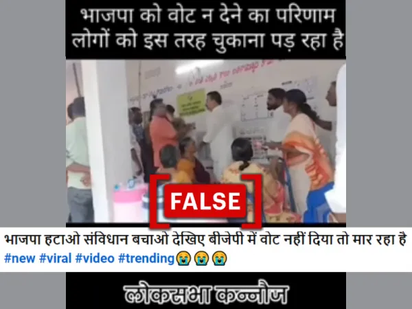 Video doesn’t show voter being assaulted in Uttar Pradesh for not voting for BJP
