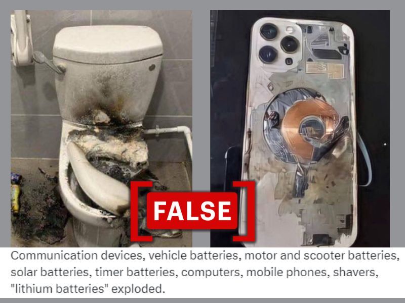 Old images of damaged iPhone, toilet shared as aftermath of Lebanon explosions