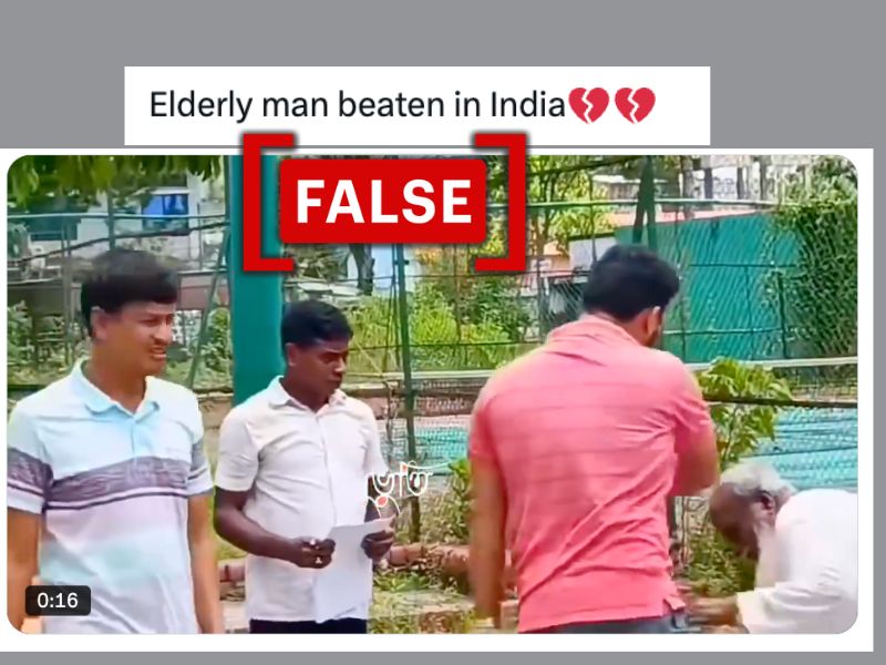 Video from Bangladesh shared as assault on elderly Muslim man in India