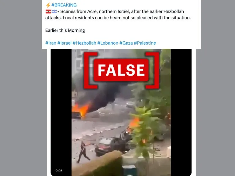 2023 video of Hamas attack passed off as Hezbollah strike on Israel