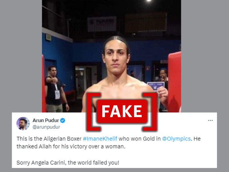 Viral image of boxer Imane Khelif shirtless is AI-generated