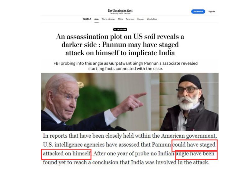 Fact Check: Fake Screenshot Claims Pannun Staged Attack On Himself, Washington Post Dismisses Viral Image