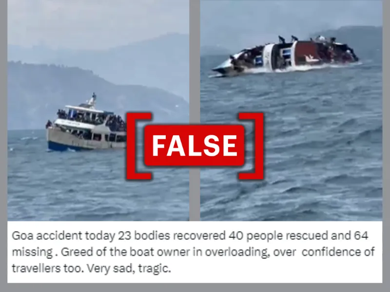 Video of boat capsizing in DR Congo's Lake Kivu shared as incident from Goa