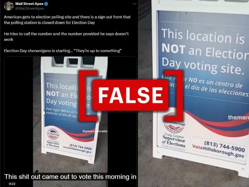 U.S. polling station video does not prove voter suppression