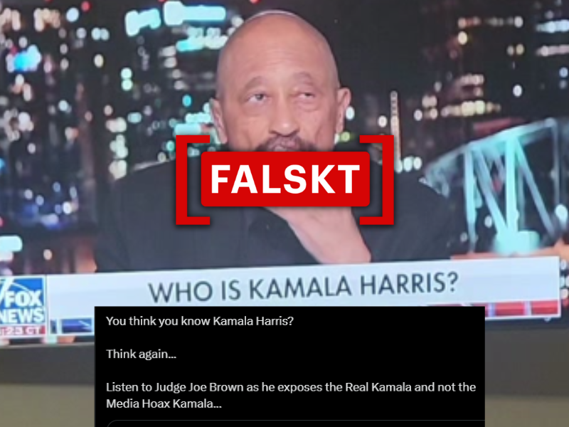 Tidigare TV-domare hävdar felaktigt att Kamala Harris aldrig var med i skolbussprogram för integrering