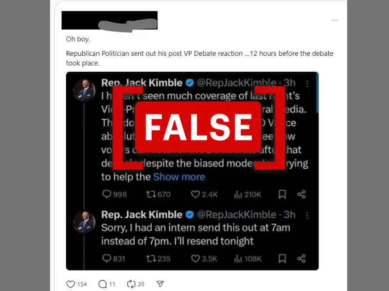 Satirical X account mistakenly believed to be real congressman's commentary