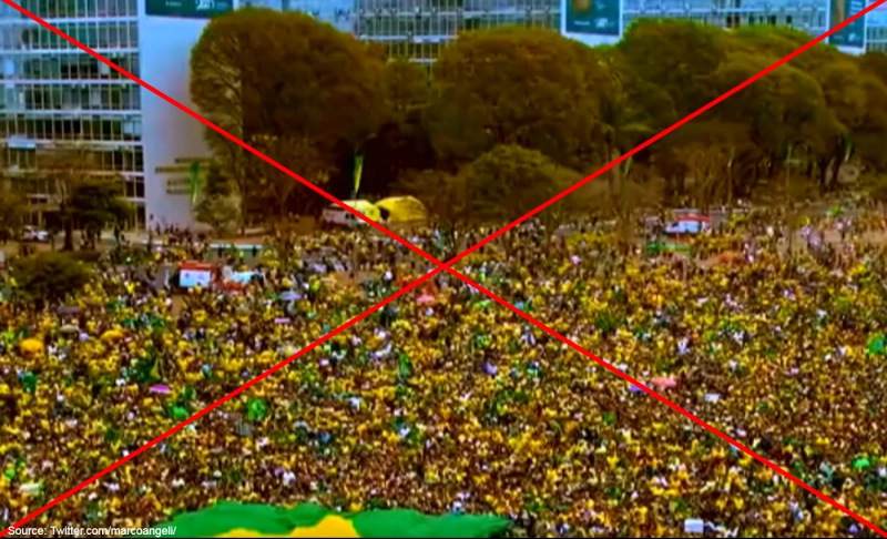 False: Video shows unseen footage of protests against "election fraud" in Brazil.