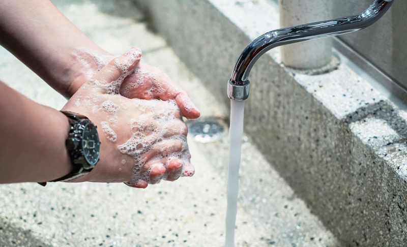 False: Hot water is more effective for washing hands.