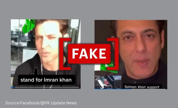 Altered video of actors Hrithik Roshan and Salman Khan supporting Imran Khan goes viral