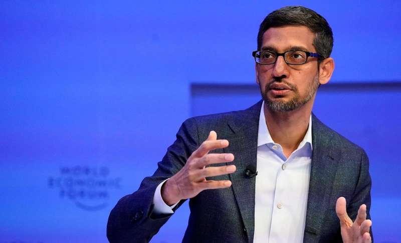 False: Google CEO Sundar Pichai visited his high school maths teacher.