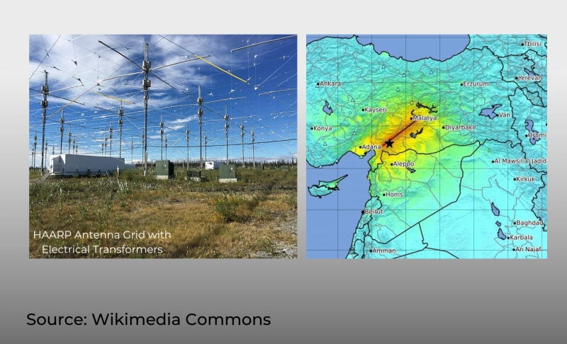 False: The earthquake in Turkey on February 6 was a HAARP operation.