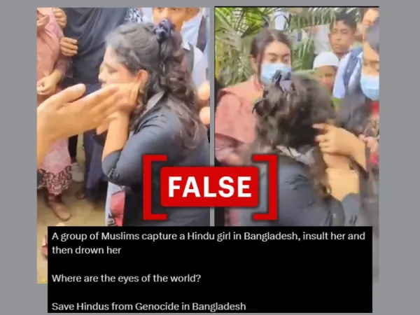 Video does not show a ‘Hindu woman being attacked by Muslims’ in Bangladesh