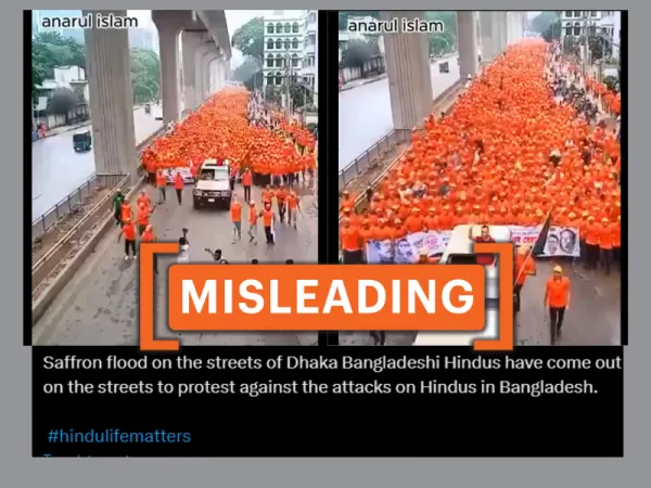 2023 video of political rally viral as ‘Hindus protesting atrocities’ in Bangladesh