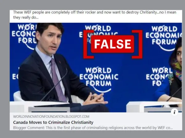 No, Canada has not introduced a bill to 'ban Christianity'