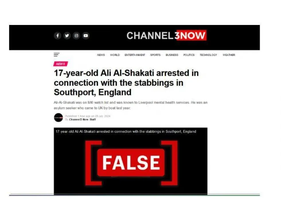 How dubious website Channel3NOW fueled misinformation about Southport suspect in the U.K. 