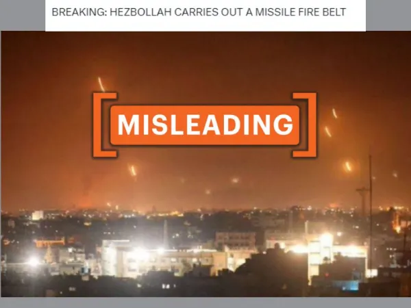 Old photo of rocket launch from Gaza linked to ongoing Hezbollah-Israel conflict