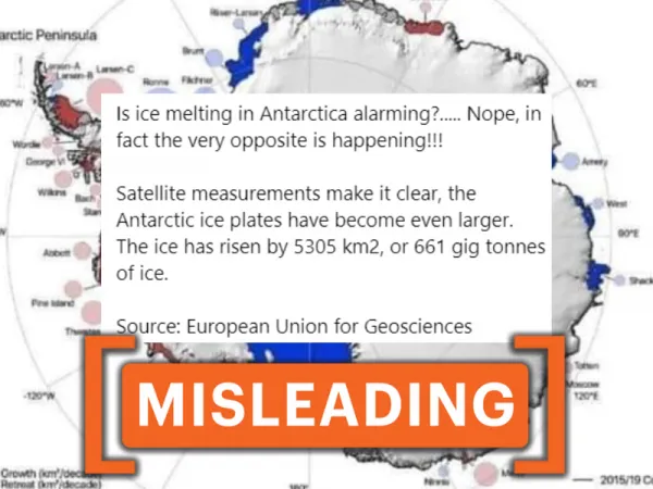 No, Antarctic ice is not growing - the continent’s overall ice mass is consistently declining