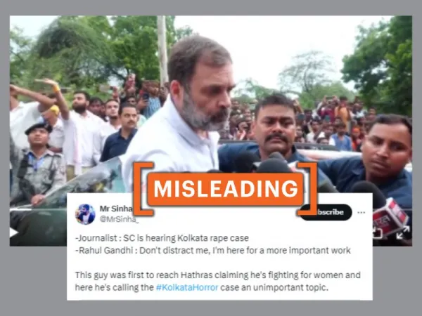 Did Rahul Gandhi call RG Kar Hospital murder 'unimportant'? No, viral clip is edited