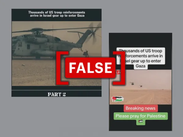 2013 footage of U.S. Marines shared as U.S. troops deployed in Gaza