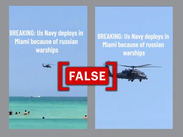 No, video does not show U.S. Navy deployed in Miami in response to Russian warships