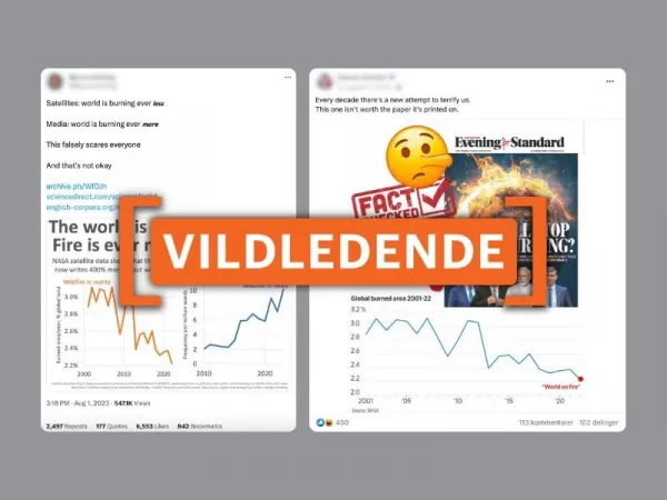 Verden brænder mindre, men nogle steder brænder det mere