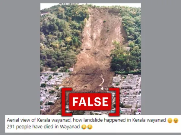 2001 El Salvador earthquake image shared as landslide in Kerala's Wayanad