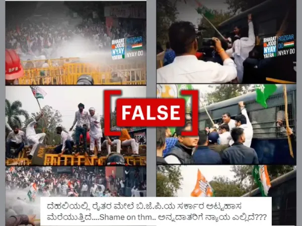 Video of protest by Congress youth wing wrongly linked to ongoing farmers' protest in India