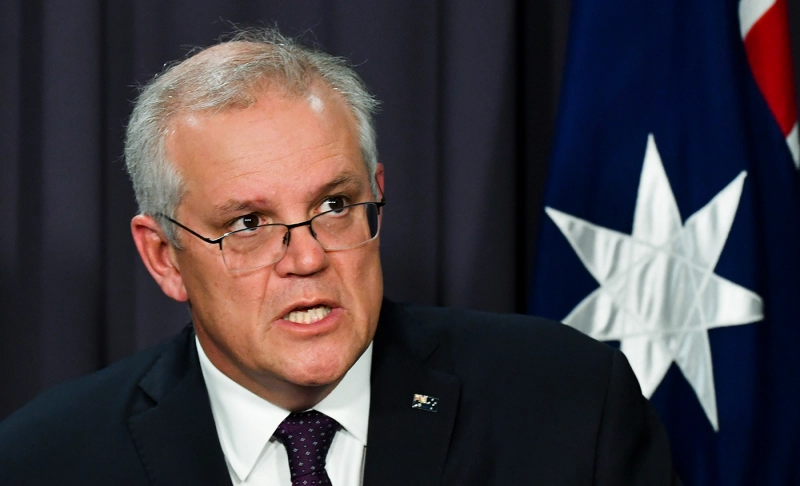 Misleading: Australian Prime Minister Scott Morrison blames citizens for COVID-19 vaccine-related deaths.