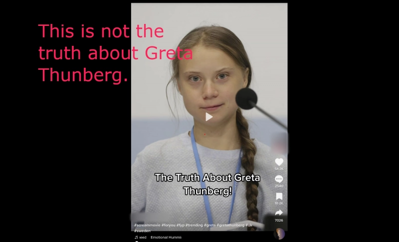 Nej, Greta Thunberg är inte släkt med Rothschild-familjen och Klaus Schwab