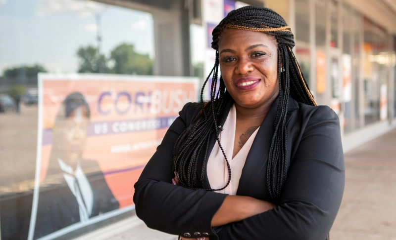 False: Cori Bush, the Democratic candidate for St. Louis is a marxist revolutionary.