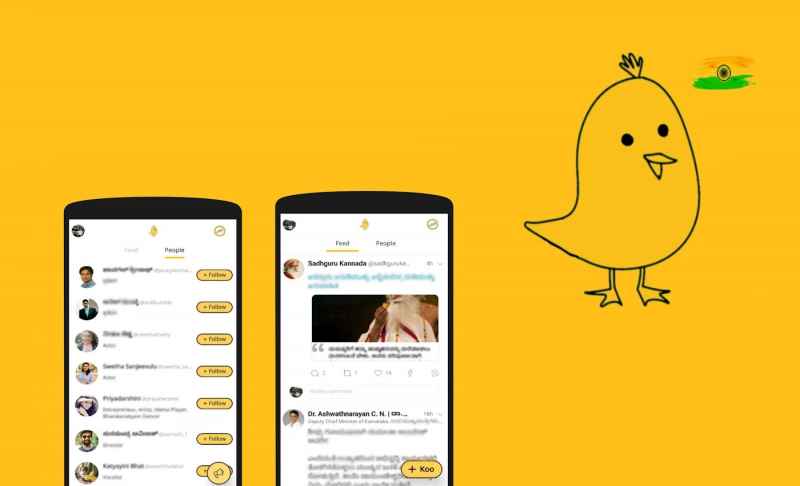 True: Indian app Koo is an alternative for Twitter to post ideas.